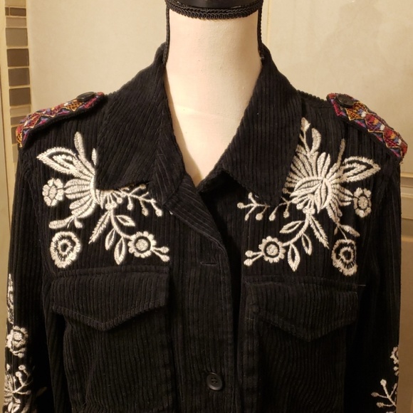 Johnny Was Black Embroidered Jacket - Picture 3 of 9